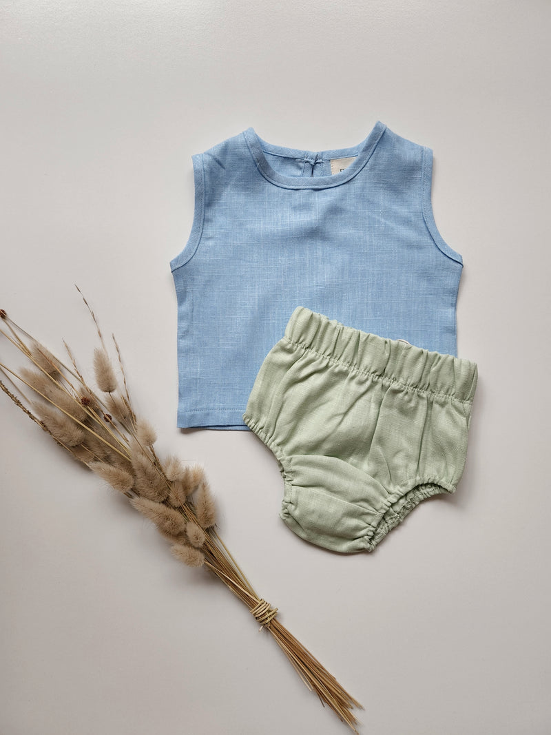 Bo Linen Singlet Top