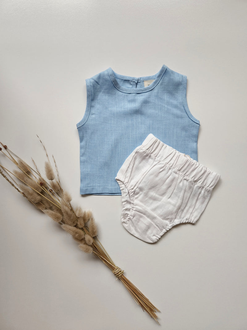 Bo Linen Singlet Top